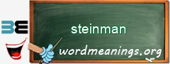 WordMeaning blackboard for steinman